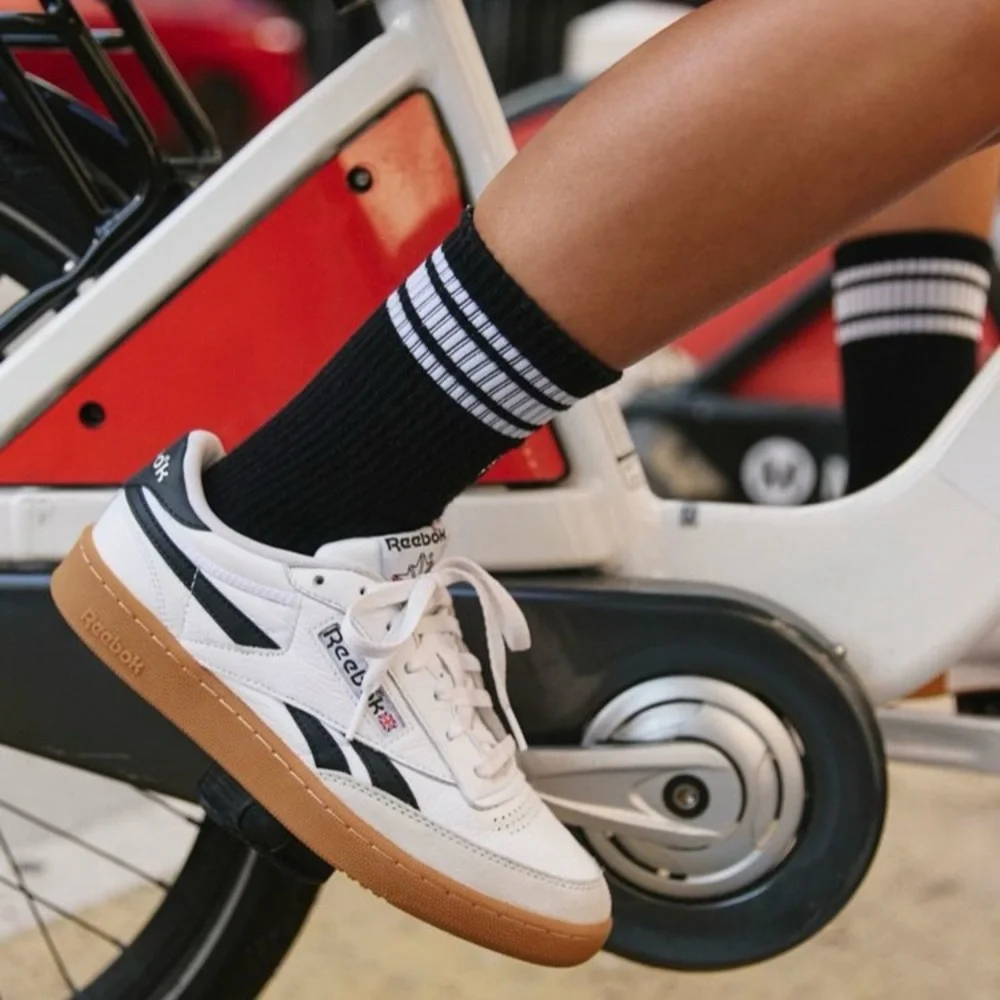 FP Movement Logo Stripe Tube Socks (Black) NWT